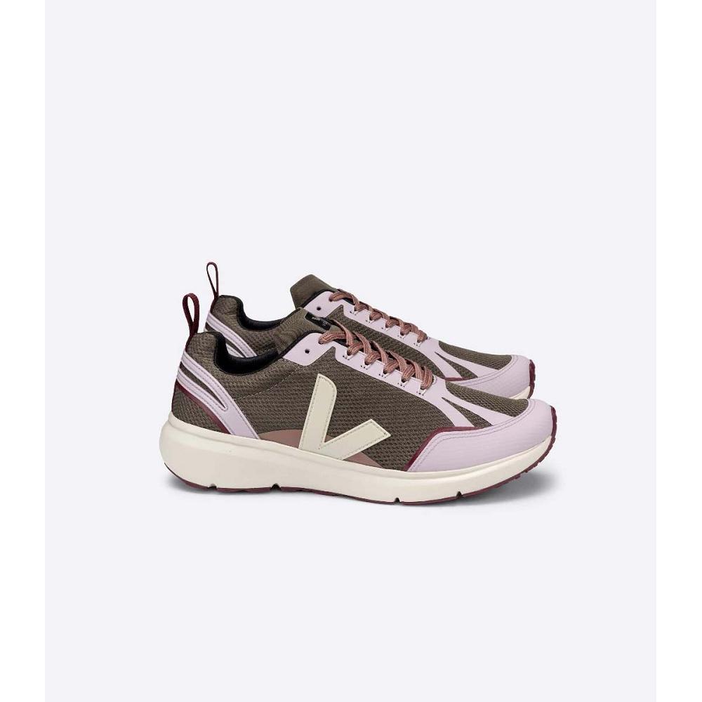 Veja CONDOR 2 ALVEOMESH Schoenen Dames Khaki/Pink | BE 492GSO